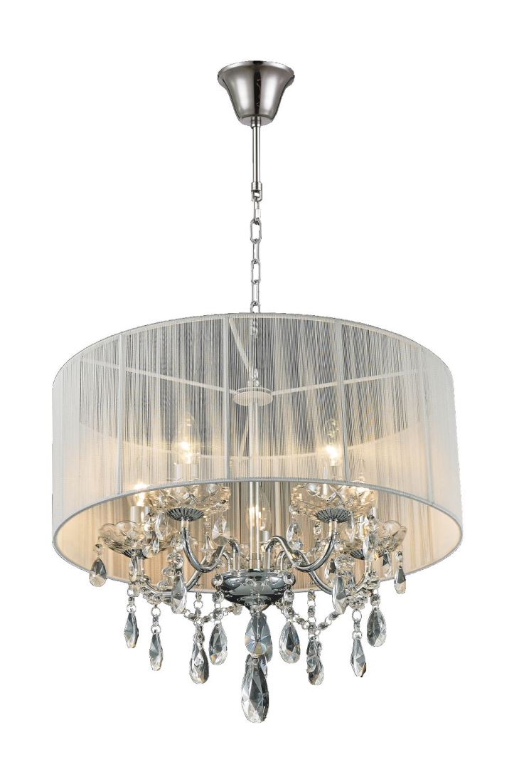 Classical Crystal Chandelier Lighting With Shade